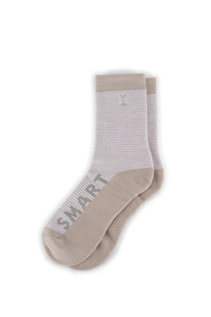 "Smart and Sexy" Crew Socks (3 Pair), Black Stripes, Navy Stripes, and White Stripes