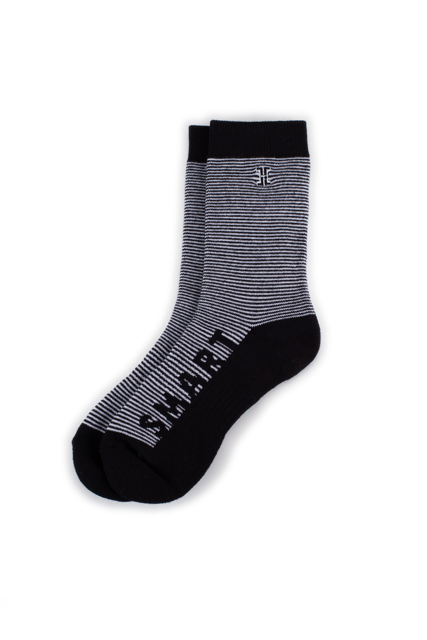 "Smart and Sexy" Crew Socks (3 Pair), Black Stripes, Navy Stripes, and White Stripes
