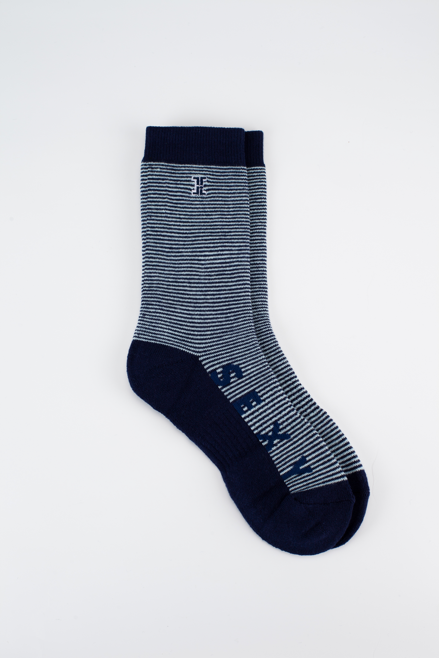 "Smart and Sexy" Crew Socks (3 Pair), Black Stripes, Navy Stripes, and White Stripes